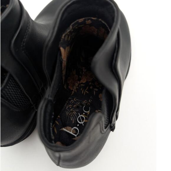 B.O.C Grover Slip-On Bootie Elastic Gore Round Toe Women's Black Size US7M EU38 - Picture 9 of 12